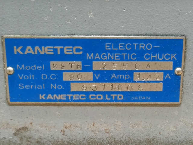カネテック KETN-2550A 電磁マグネットチャック