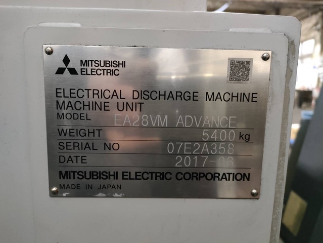 三菱電機 EA28VM ADVANCE NC形彫放電加工機