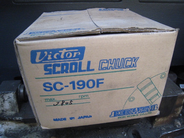 小林鉄工 VICTOR SC-190F 未使用品 3爪スクロールチャック