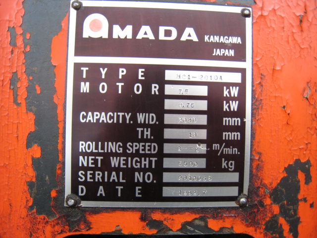 アマダ HC1-2010A 4本ベンディングロール