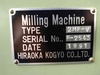 平岡工業 2MF-V ヒザ型立フライス