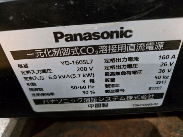 パナソニック YD-160SL7 CO2/MAG半自動溶接機