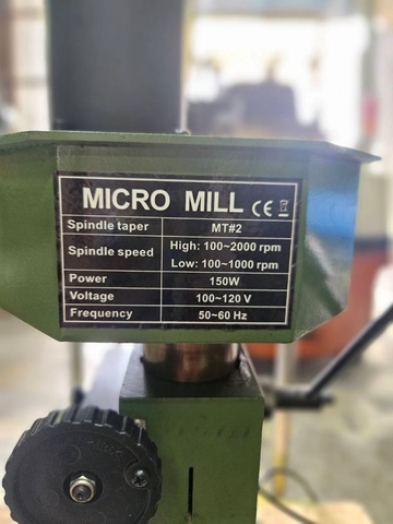 ベルメックス MICRO MILL X-1 超小型卓上フライス盤
