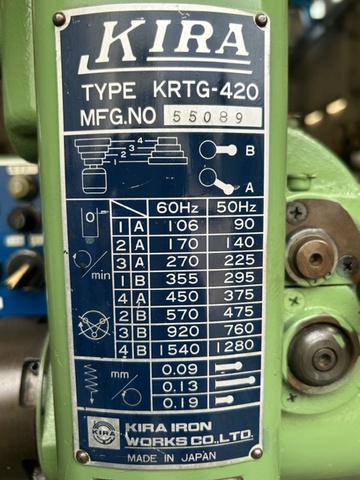 キラコーポレーション KRTG-420 タッピングボール盤