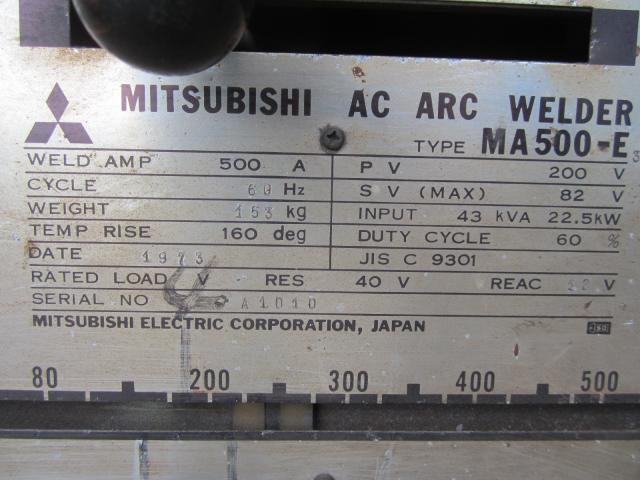 三菱電機 MA-500E アーク溶接機