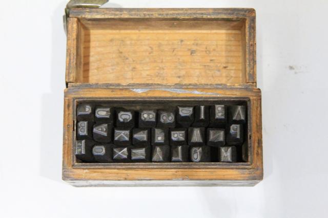  英文字セット 文字高6mm 刻印セット