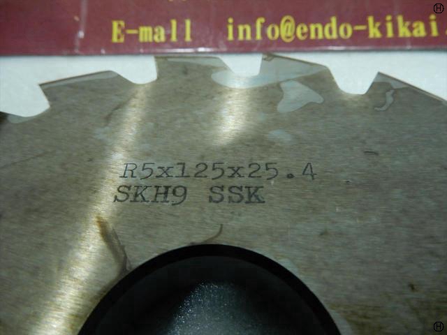 三晃精密工具 SSK R5×125×25.4 外丸フライス
