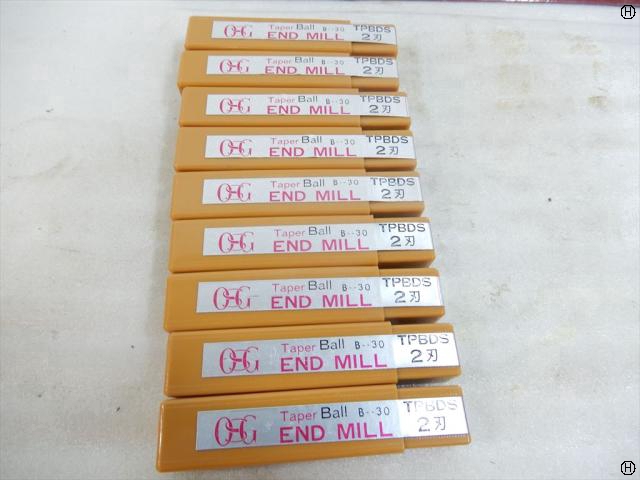 OSG TPBDS B-30 2刃 R5×2° 9本 テーパーボールエンドミル