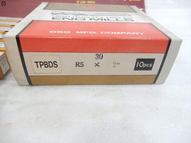 OSG TPBDS B-30 2刃 R5×2° 9本 テーパーボールエンドミル