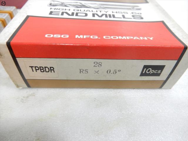 OSG TPBDR 2刃 R5×0.5° テーパーボールエンドミル