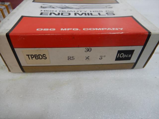 OSG TPBDS 2刃 R5×3° テーパーボールエンドミル