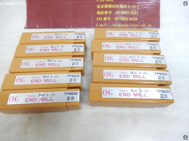 OSG TPBDR 2刃 R5×5° テーパーボールエンドミル