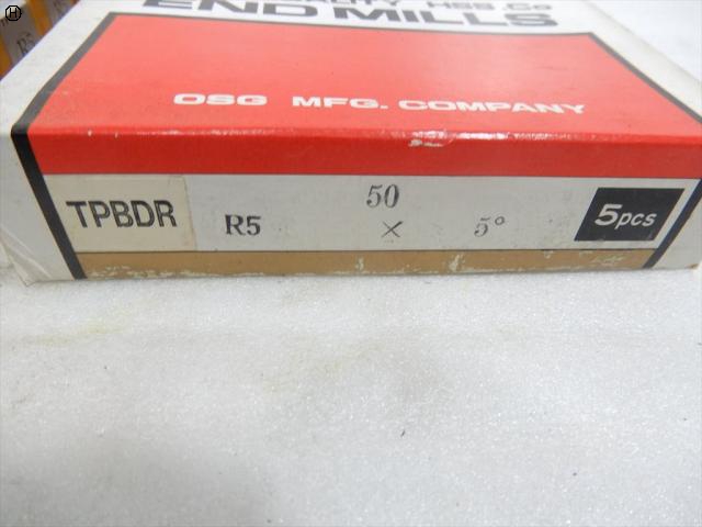 OSG TPBDR 2刃 R5×5° テーパーボールエンドミル