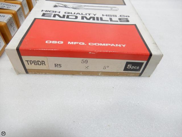 OSG TPBDR 2刃 R5×5° テーパーボールエンドミル