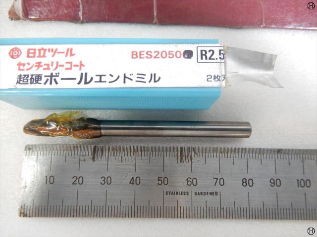 日立ツール 2枚刃 BES2050 R2.5 1本 ボールエンドミル