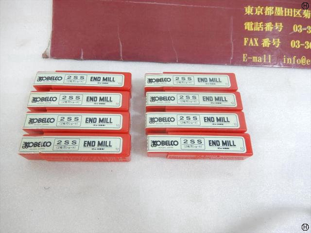KOBELCO 2SS 6 刃径6mm 8本 ショートエンドミル 2枚刃