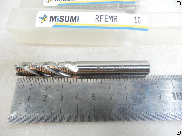 ミスミ RFEMR 10 3本 ラフィングエンドミル 4枚刃