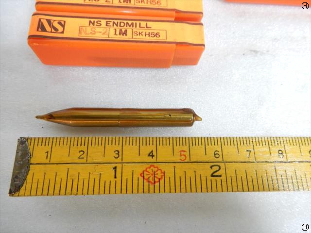 日進工具 NS 1M SKH56 刃径1mm 5本 エンドミル 2枚刃
