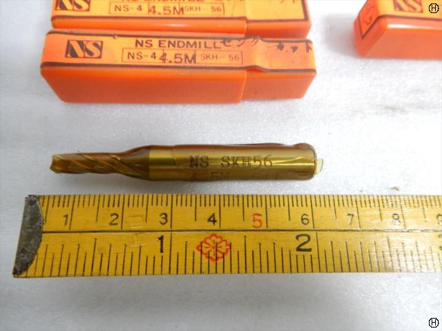 日進工具 NS 4.5M SKH56 刃径4.5mm 4本 エンドミル 4枚刃