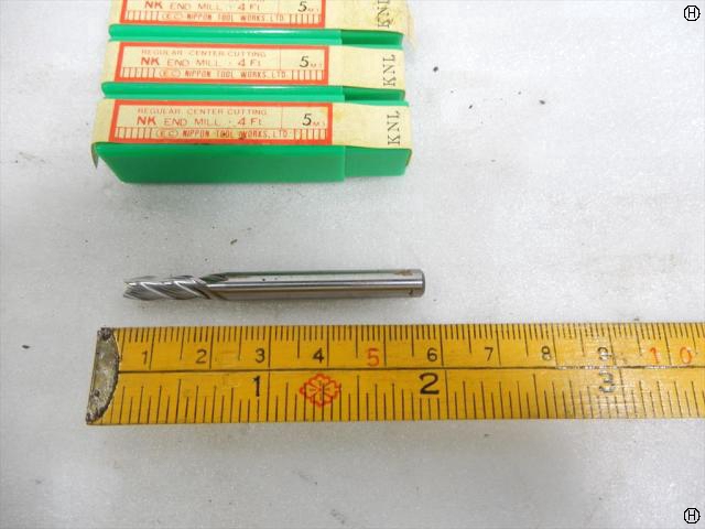 日本工具製作所 NK 4枚刃エンドミル 刃径5mm 7本 エンドミル 4枚刃