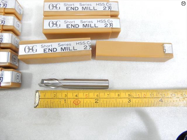 OSG EDS10 刃径10mm 8本 ショートエンドミル 2枚刃