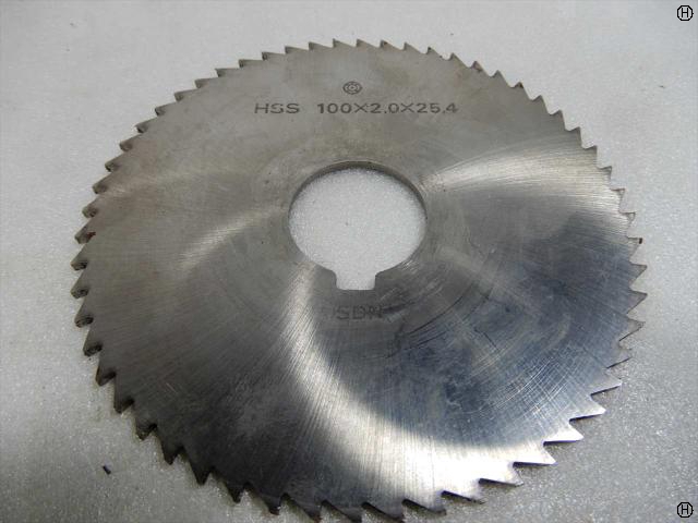 日本工具製作所 100×2.0×25.4 1枚 メタルスリッティングソー