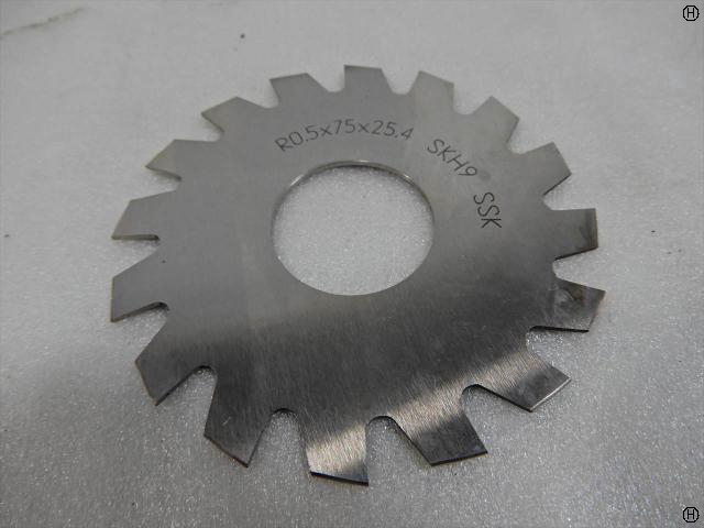 三晃精密工具 SSK 0.5R×75×25.4 外丸フライス
