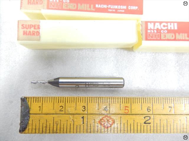 不二越 Nachi 2S2 刃径2mm 9本 エンドミル 2枚刃
