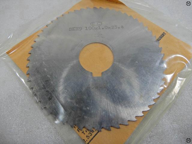 日本工具製作所 100×1.0×25.4 メタルスリッティングソー
