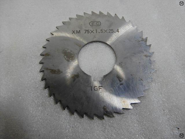 日本工具製作所 75×1.5×25.4 メタルスリッティングソー