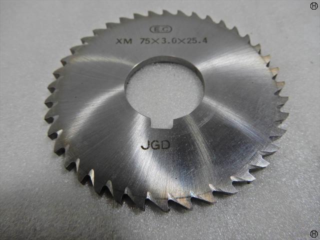 日本工具製作所 75×3.0×25.4 メタルスリッティングソー