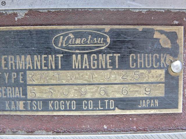 カネツー KMTW-1025 永磁マグネットチャック