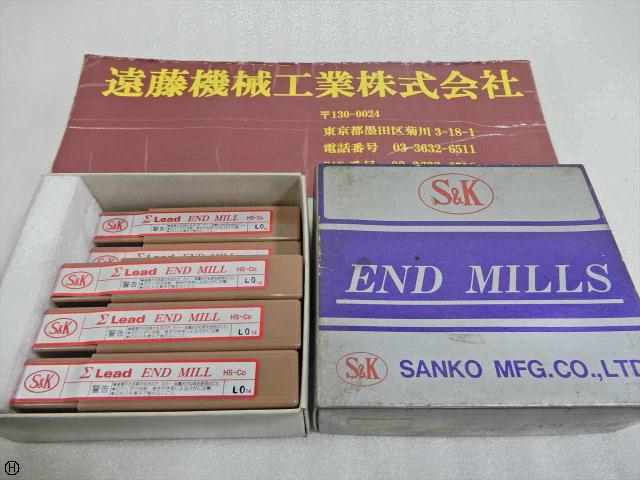 三興製作所 S&K 10φ 8本 エンドミル 4枚刃