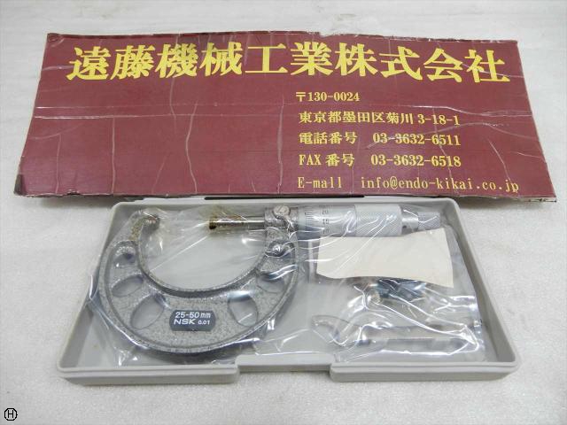 日本測定 NSK 25-50mm 0.01mm 外側マイクロメーター