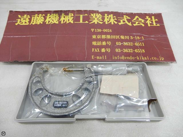 日本測定 NSK 25-50mm 0.01mm 外側マイクロメーター