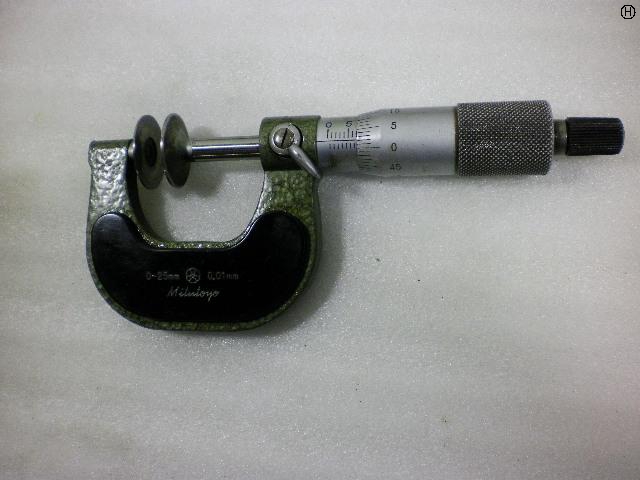 ミツトヨ 0～25mm 歯厚マイクロメーター