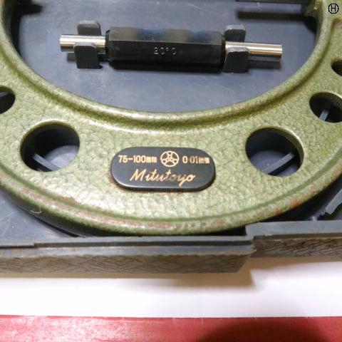 ミツトヨ 75～100mm 0.01mm 外側マイクロメーター
