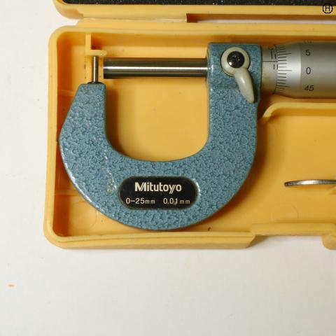 ミツトヨ 0～25mm 0.01mm 棒球面マイクロメーター