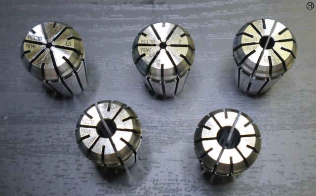 ユキワ精工 YCC10 計5個 スプリングコレットセット