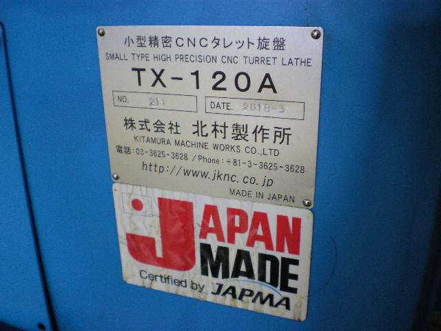 北村製作所 TX-120A コレット仕様 NCタレット旋盤