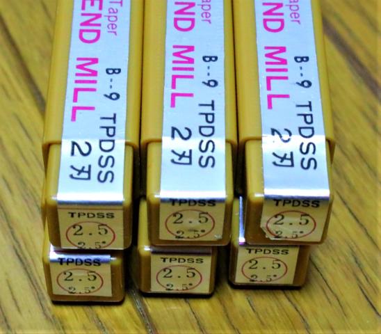 OSG 2.5 2.5° TPDSS 2枚刃 6個 未使用 エンドミル