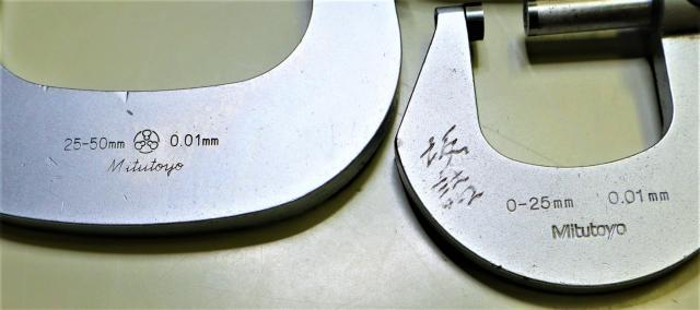 ミツトヨ 0-25.25-50mm 0.01mm 外側マイクロメーター