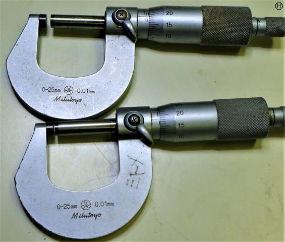 ミツトヨ 0-25mm 0.01mm 2個 外側マイクロメーター