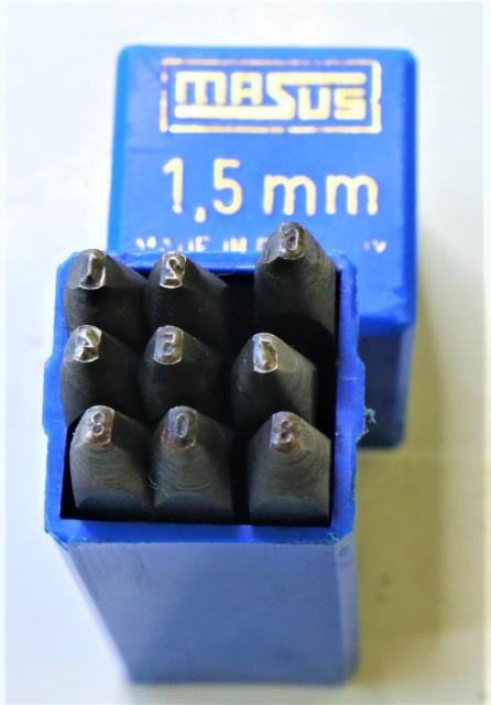 MASUS 1.5mm 0～8 刻印セット