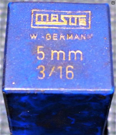 MASUS 5mm 0-8 刻印セット