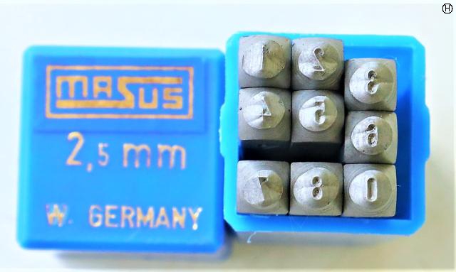 MASUS 2.5mm 0.01mm 刻印セット