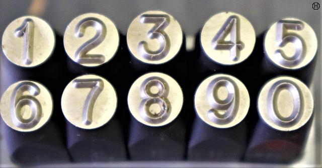 STEMPA 0-9 6mm 刻印セット