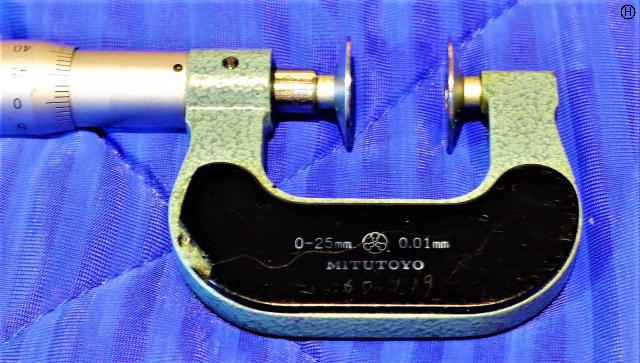 ミツトヨ 0-25mm 0.01mm 歯厚マイクロメーター
