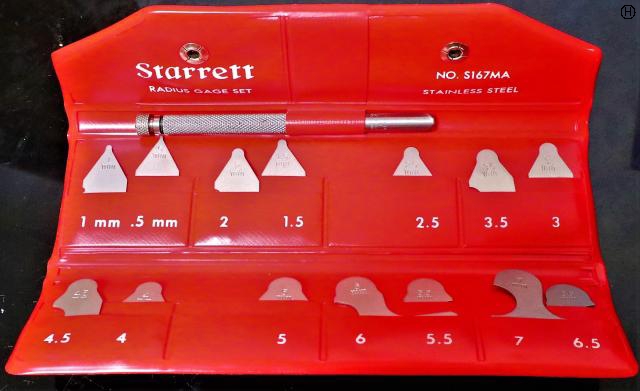 Starrett S167MAH 5-7mm ラジアスゲージ