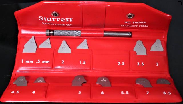 Starrett S167MAH 5-7mm 2.5 5.5無し ラジアスゲージ